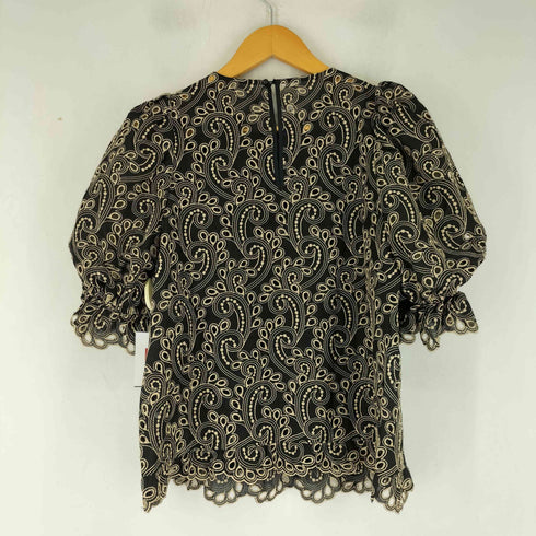 アナイ ANAYI ペイズリーデザイン 刺繍レース ブラウス レディース JPN:38