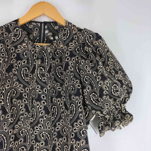 アナイ ANAYI ペイズリーデザイン 刺繍レース ブラウス レディース JPN:38