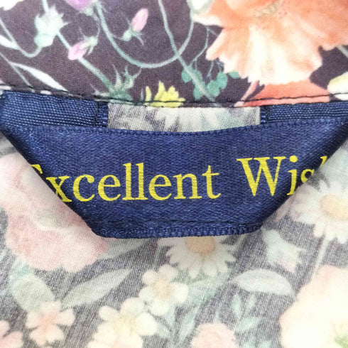 excellent wish 花柄ノースリーブブラウス レディース
