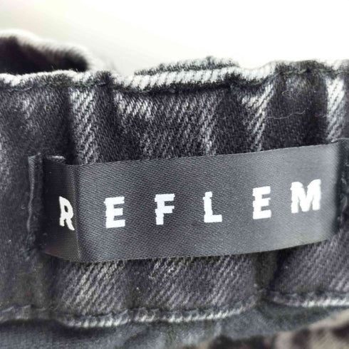 レフレム REFLEM グランジレイヤーベルト付きデニムショーツ レディース FREE