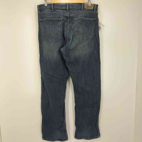 ラングラー Wrangler RELAXED STRAIGHT 縦落ち ワイド デニム パンツ メンズ 34x32