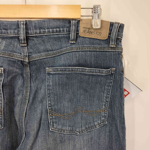 ラングラー Wrangler RELAXED STRAIGHT 縦落ち ワイド デニム パンツ メンズ 34x32