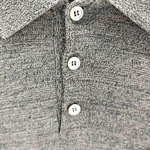バーニーズニューヨーク BARNEYS NEWYORK シルク 長袖ポロシャツ メンズ XXL