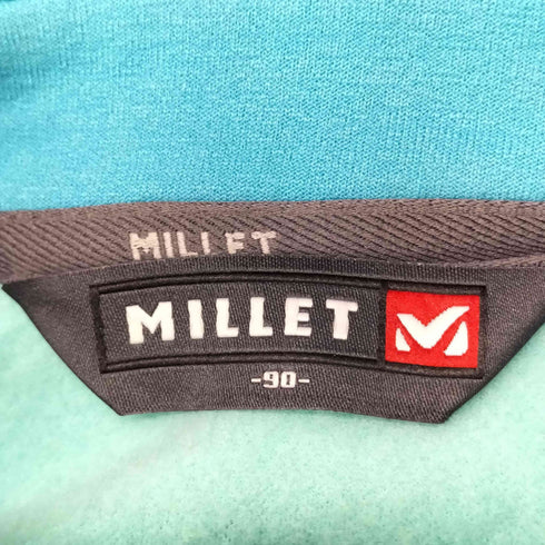 ミレー MILLET POLATEC ロゴ刺繍 フラワーデザイン ハーフジップ トップ レディース 90