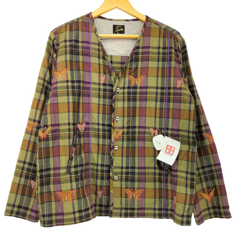 ニードルズ Needles 26SS V-Neck Cardigan - Embroidered Madras Plaid レディース JPN:XS