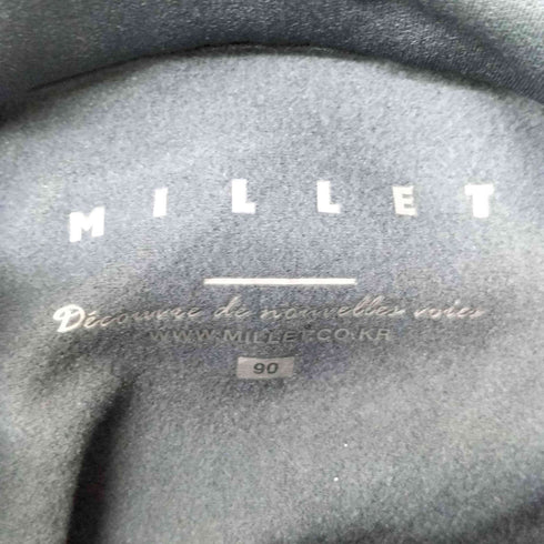 ミレー MILLET ロゴ刺繍 ハーフジップ トップ レディース 90