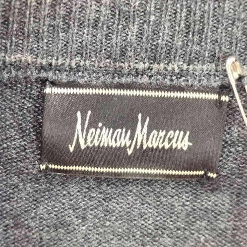 ニーマンマーカス Neiman Marcus 千鳥格子柄 ニットジップアップジャケット メンズ