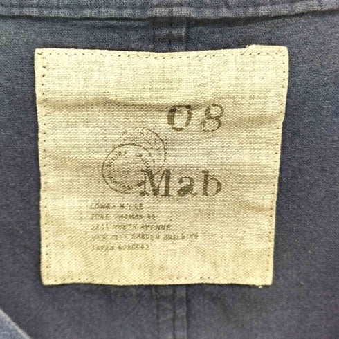 ゼロハチマブ 08Mab コットン リネン ノースリーブ シャツ ワンピース レディース JPN:M