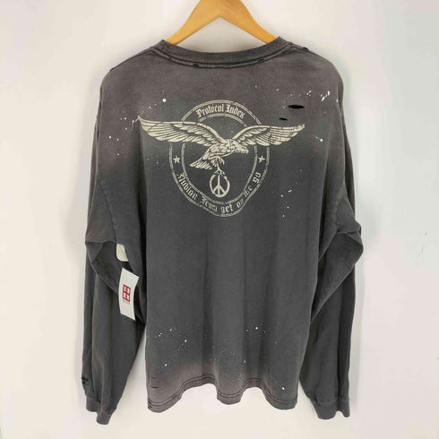 Protocol Index プロトコル インデックス VINTAGE OVERDYED LONGSLEEVE 長袖Tシャツ メンズ 2