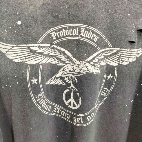 Protocol Index プロトコル インデックス VINTAGE OVERDYED LONGSLEEVE 長袖Tシャツ メンズ 2