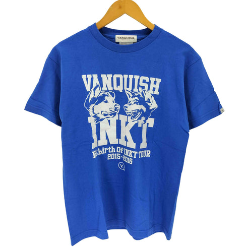 ヴァンキッシュ VANQUISH ドッググラフィックプリント 半袖Tシャツ メンズ M