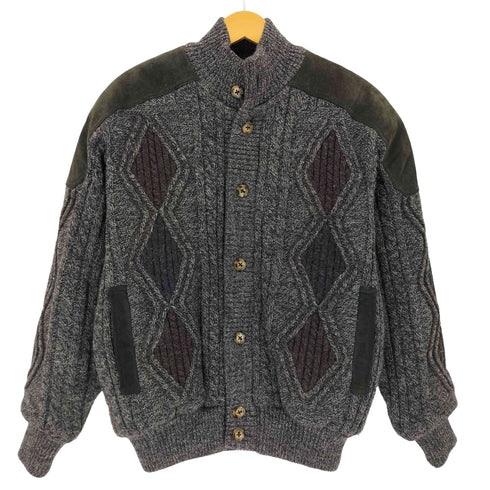 ROMAN RACOW ピッグレザー切替ニットジャケット american casual メンズ JPN:M