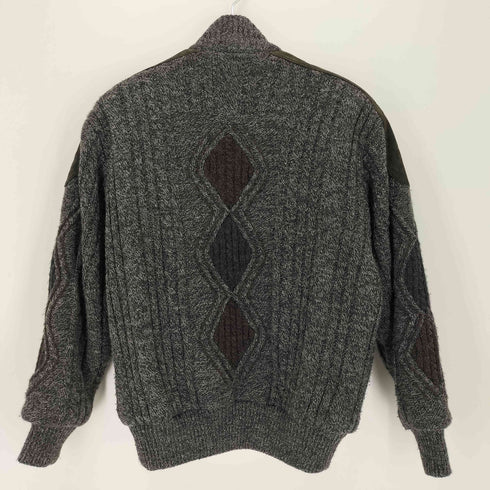 ROMAN RACOW ピッグレザー切替ニットジャケット american casual メンズ JPN:M