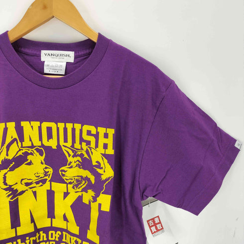 ヴァンキッシュ VANQUISH ドッググラフィックプリント 半袖Tシャツ メンズ L