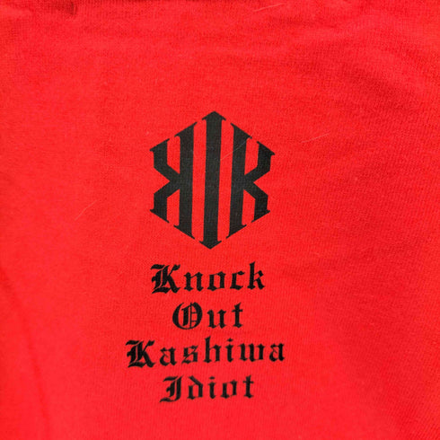 ブラックバイヴァンキッシュ Black by VANQUISH メッセージプリント 半袖Tシャツ メンズ L