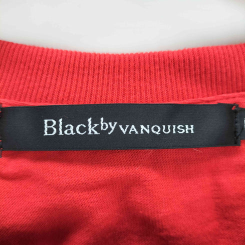 ブラックバイヴァンキッシュ Black by VANQUISH メッセージプリント 半袖Tシャツ メンズ L