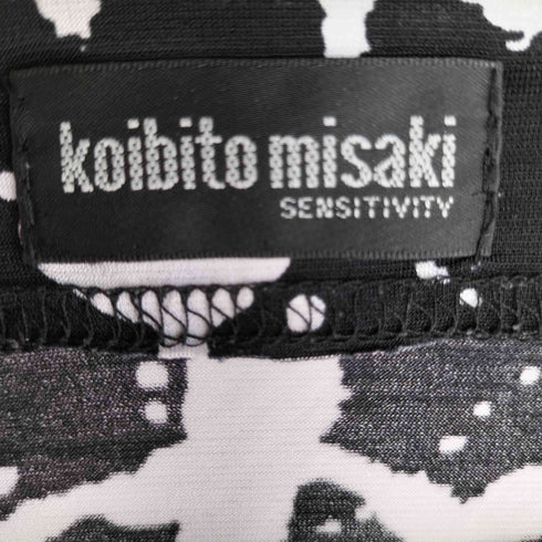 コイビトミサキ koibito misaki 総柄 半袖チュニックワンピース レディース M-L