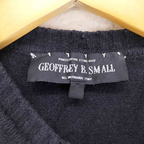 ジェフリービースモール GEOFFREY B. SMALL アルチザン パッチワーク デザインボタン カーディガン メンズ