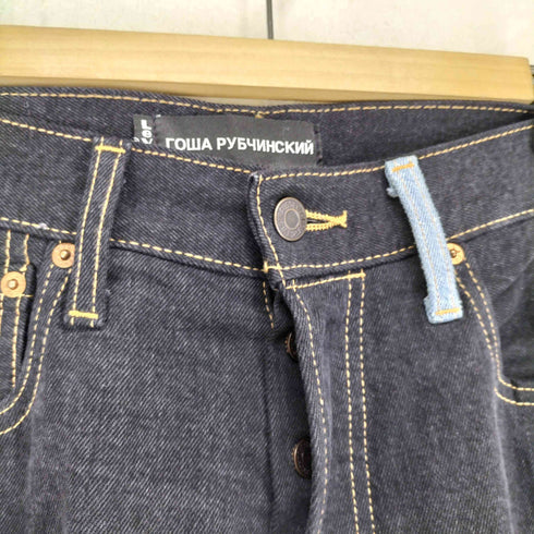 ゴーシャラブチンスキー Gosha Rubchinskiy 501 ボタンフライ ブラック デニム パンツ メンズ W30L32