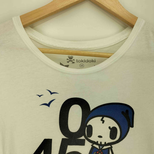 tokidoki USA製 yokohama 045 キャラクタープリント 半袖Tシャツ レディース import:M