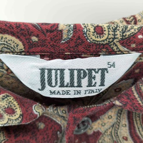 JULIPET ジュリペット イタリア製 総柄 長袖シャツ メンズ 54