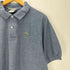 シュミーズラコステ CHEMISE LACOSTE 70~80s MADE IN FRANCE フランス製 霜降り 鹿の子 ロゴ 刺繍 半袖 ポロシャツ メンズ import:L
