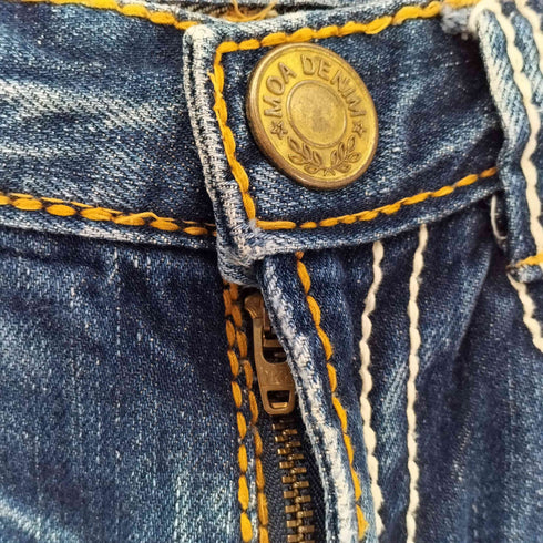 MOA DENIM モアデニム ステッチワーク ダメージデニム Y2K レディース 13