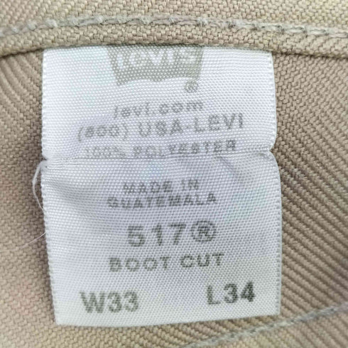リーバイス Levis 90s グアテマラ製 ボタン裏324 パッチデザインブーツカットパンツ メンズ W33