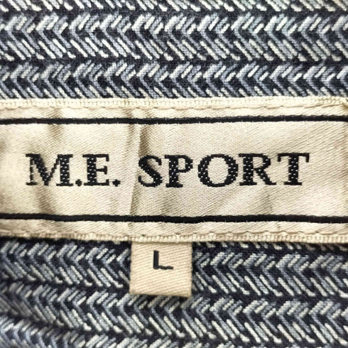 M.E. SPORT エムイースポーツ 総柄 長袖レーヨンシャツ メンズ L