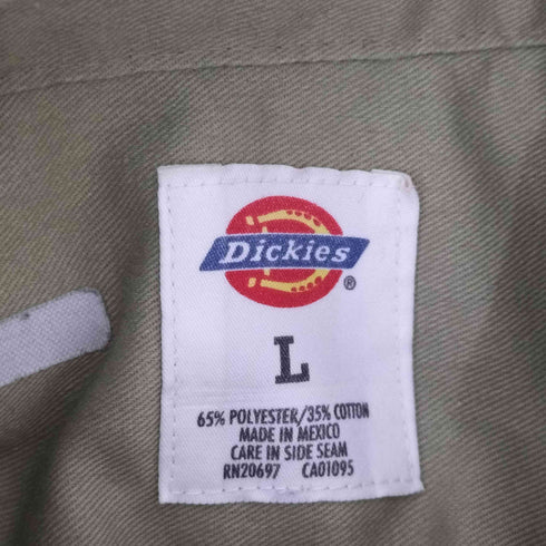 ディッキーズ Dickies 半袖ワークシャツ メンズ L