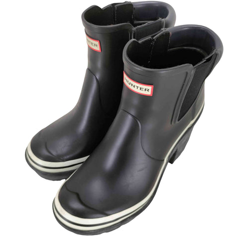 ハンター HUNTER ORIGINAL BLOCK HEEL CHELSEA boots オリジナル ブロック ヒール チェルシー ブイ ショート ブーツ メンズ US7