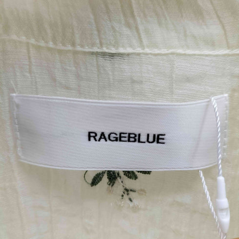 レイジブルー RAGEBLUE フラワー刺繍ビスチェデザインシアーシャツ レディース FREE