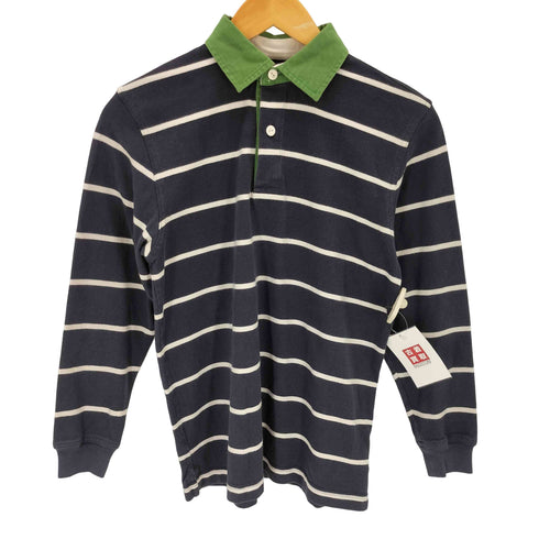 ブルックスブラザーズ BROOKS BROTHERS ストライプ 長袖 コットンポロシャツ メンズ M