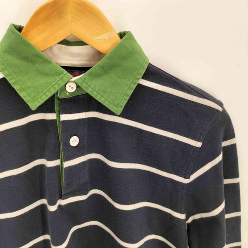 ブルックスブラザーズ BROOKS BROTHERS ストライプ 長袖 コットンポロシャツ メンズ M