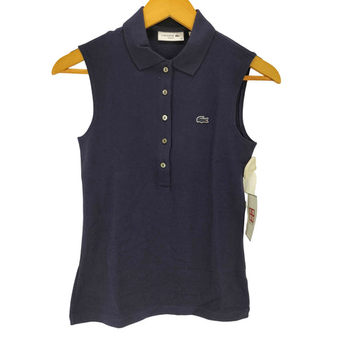 ラコステ LACOSTE SLIM FIT ノースリーブ ポロシャツ レディース 32
