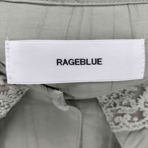 レイジブルー RAGEBLUE レースBIGカラーブラウス レディース FREE