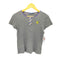 ラルフローレン RALPH LAUREN エンブレム ロゴ 切り替え クルーネック S/S Tシャツ レディース import:L