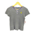 ラルフローレン RALPH LAUREN エンブレム ロゴ 切り替え クルーネック S/S Tシャツ レディース import:L