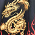 豪 龍 ドラゴン 両面プリントデザイン シャツ メンズ JPN:L