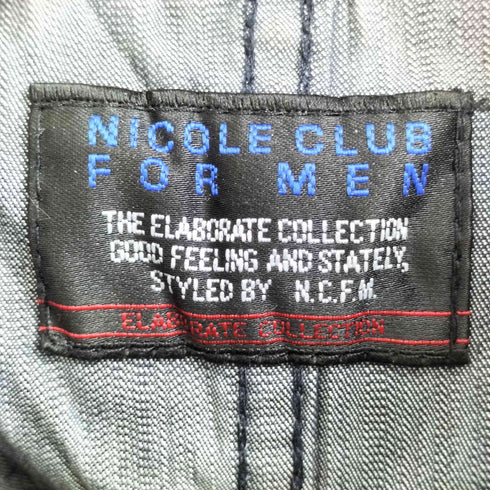 ニコルクラブフォーメン NICOLE CLUB FOR MEN ウエスタン L/S シャツジャケット メンズ JPN:46