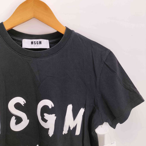 エムエスジーエム MSGM ブラッシュロゴ半袖Tシャツ レディース import:S