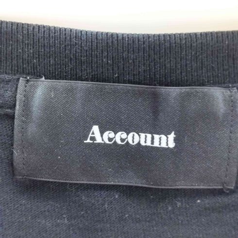 Account アカウント カジュアルロゴプリント半袖Tシャツ メンズ