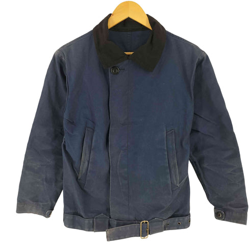 フランクリーダー FRANK LEDER ドイツ製 裾ベルト 襟切替 コットン ジャケット メンズ 2