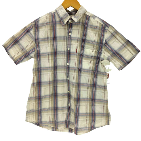 リーバイスレッド Levis RED コットン チェック 半袖シャツ メンズ import:S