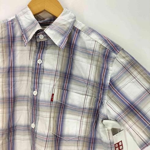 リーバイスレッド Levis RED コットン チェック 半袖シャツ メンズ import:S
