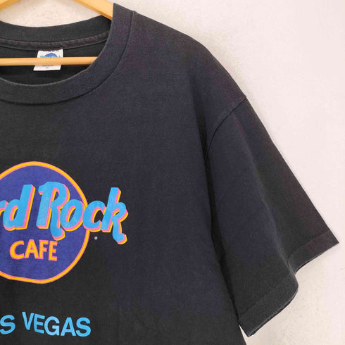 ハードロックカフェ Hard Rock Cafe USA製 袖裾シングル ロゴプリント LAS VEGAS 半袖 Tシャツ メンズ XL