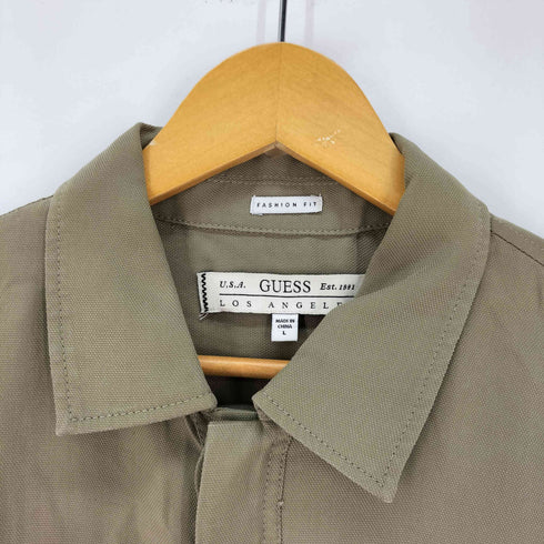 ゲス GUESS LS FLUID SAFARI SHACKET サファリジャケット メンズ L