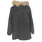 ザラ ZARA Y2k モッズコート ファーフード ヒョウ柄 レディース import:L