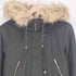 ザラ ZARA Y2k モッズコート ファーフード ヒョウ柄 レディース import:L