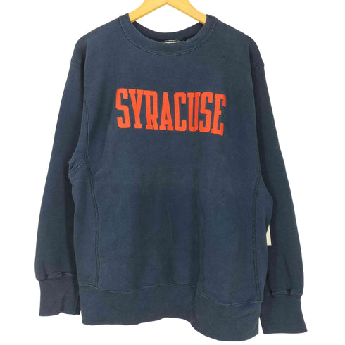 チャンピオン Champion 80S USA製 トリコタグ中期 袖目無し カレッジロゴ REVERSE WEAVE リバースウィーブクルーネックスウェット メンズ import:XL